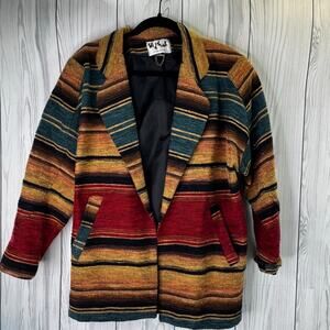 VTG Talk Of The Walk Southwestern Jacket Womens Large USA Atlantic City L/XL